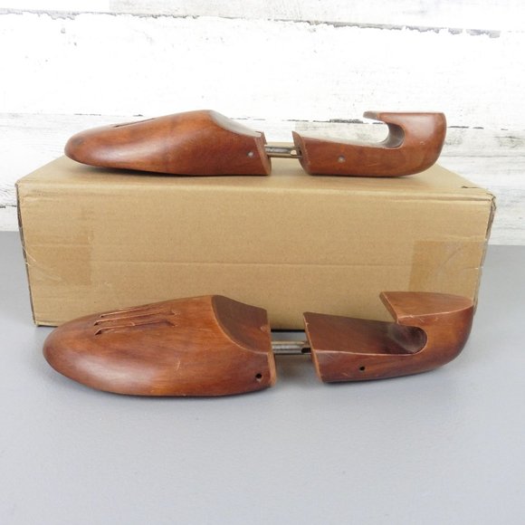 Vintage Shoe Keepers Rochester Shoe Tree Medium M stained varnished - Picture 5 of 5